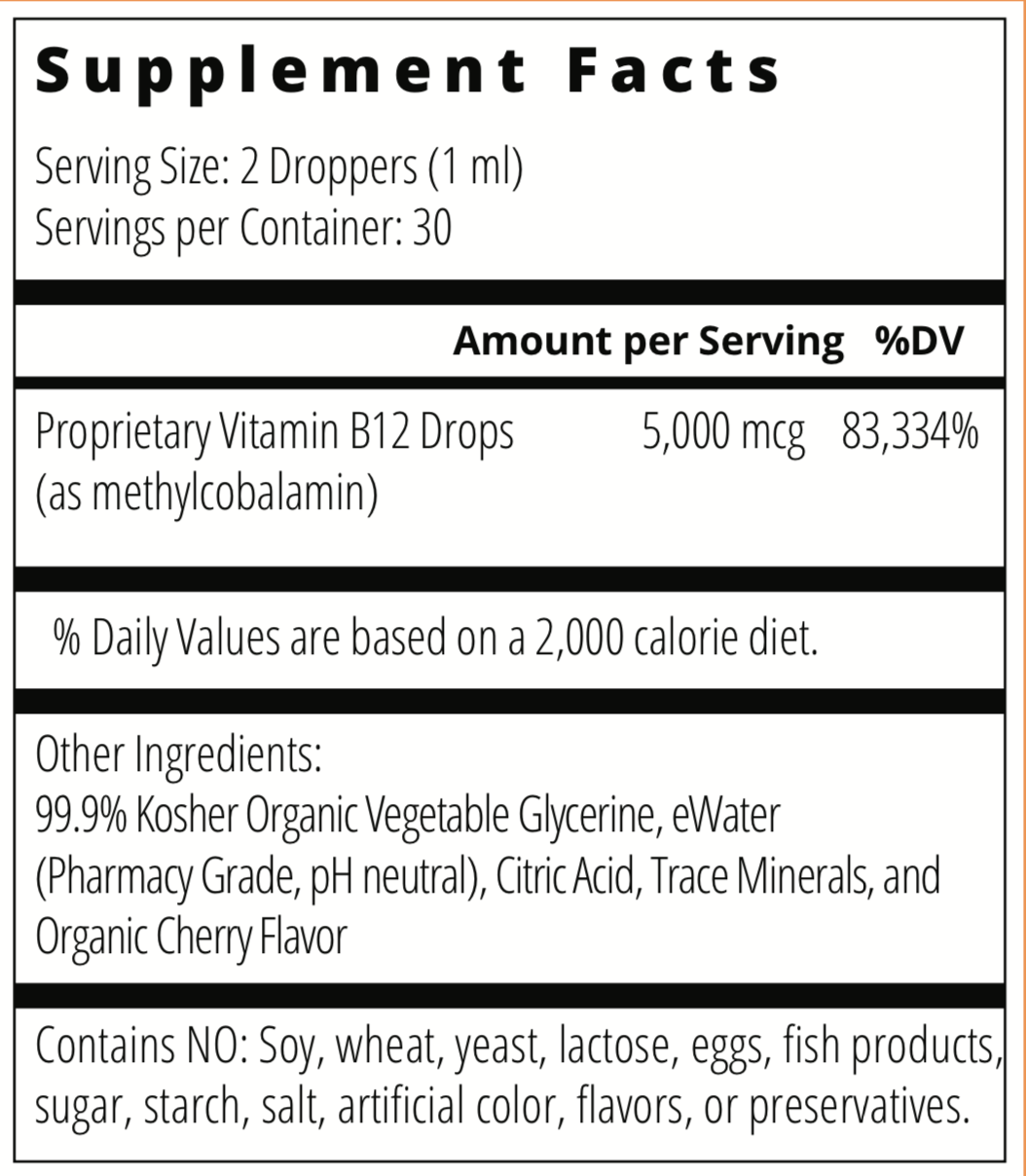 b12 energy drops (1 bottle; 2-3 month supply)