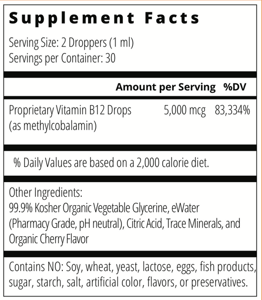 b12 energy drops (1 bottle; 2-3 month supply)