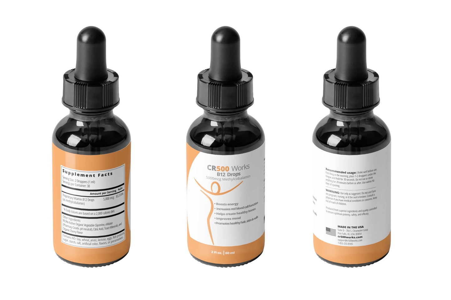 b12 energy drops (1 bottle; 2-3 month supply)